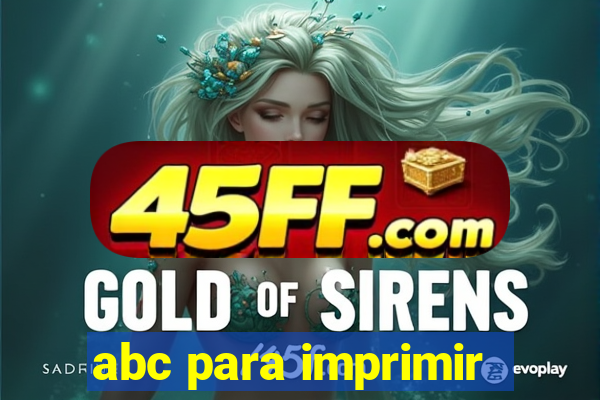 abc para imprimir